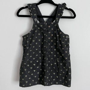 Corduroy Jumper Dress - Charcoal, Size 3-6 months